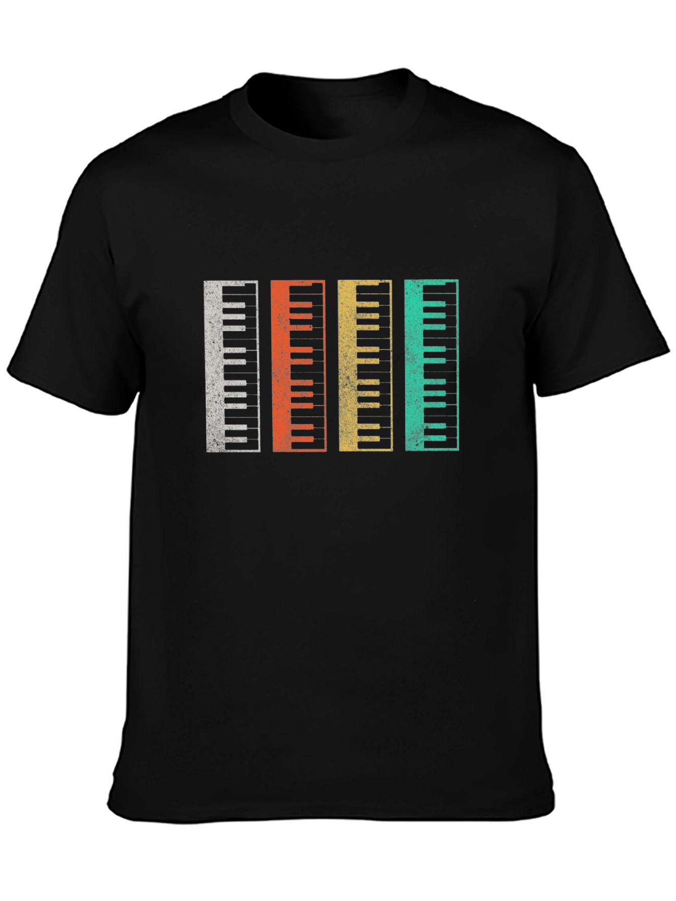 Retro Piano Keys T-Shirt Music Lover Gift