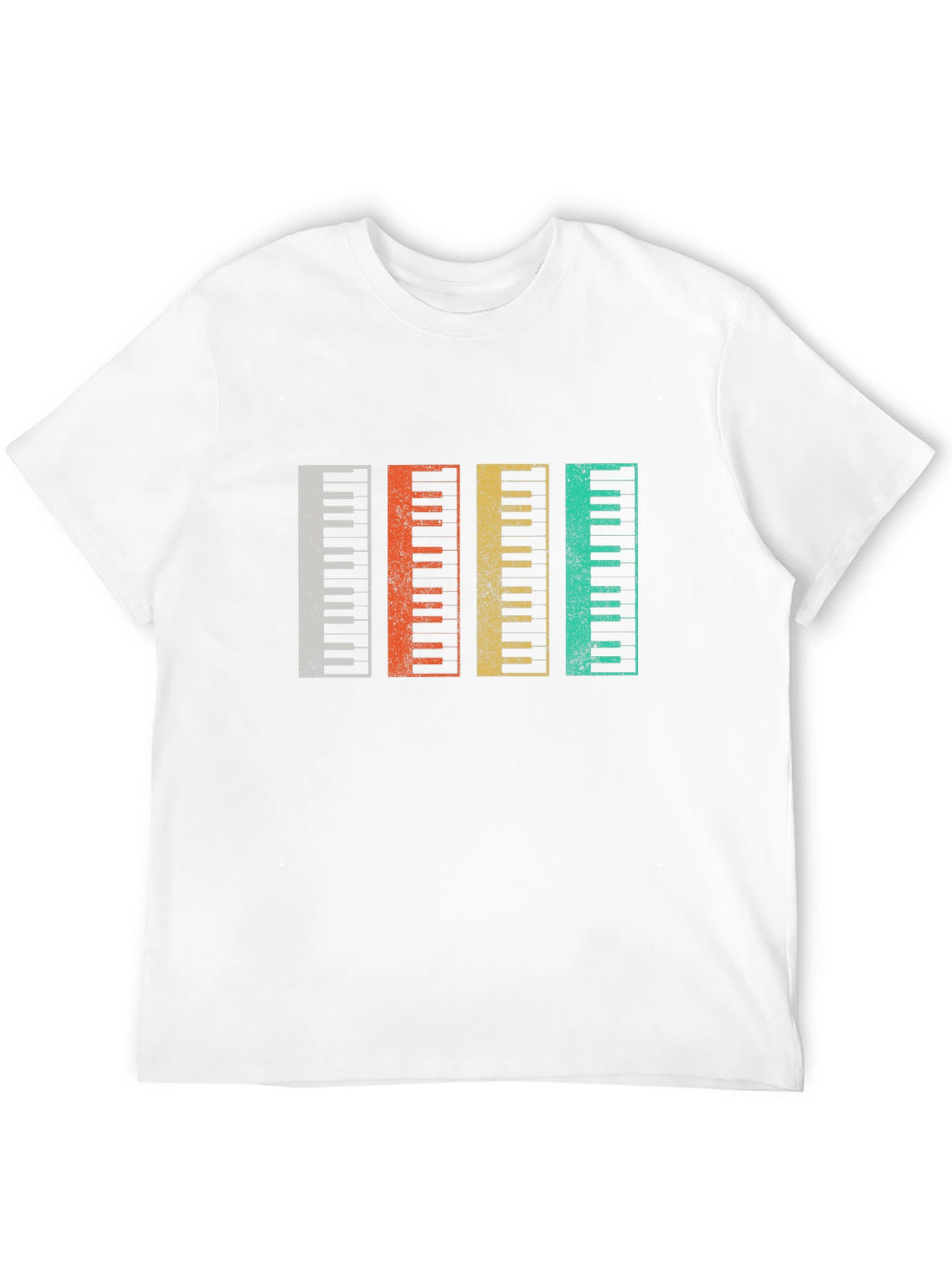 Retro Piano Keys T-Shirt Music Lover Gift