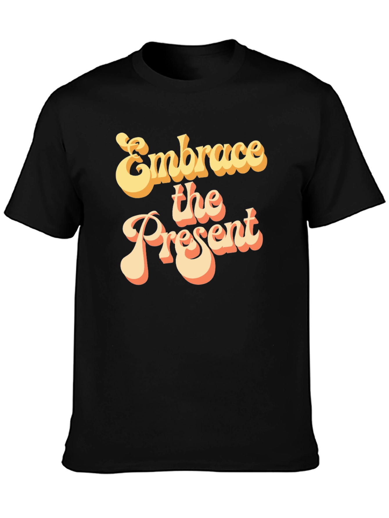 Embrace the Present Retro Graphic T-Shirt