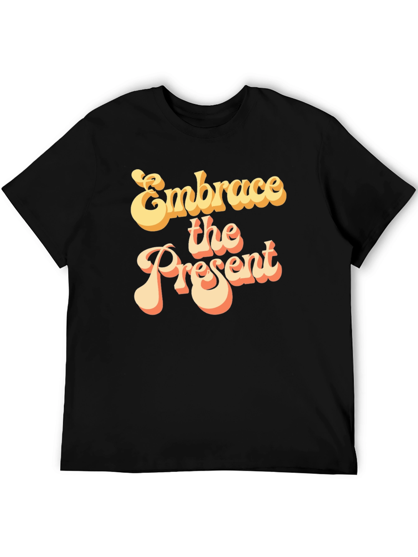 Embrace the Present Retro Graphic T-Shirt