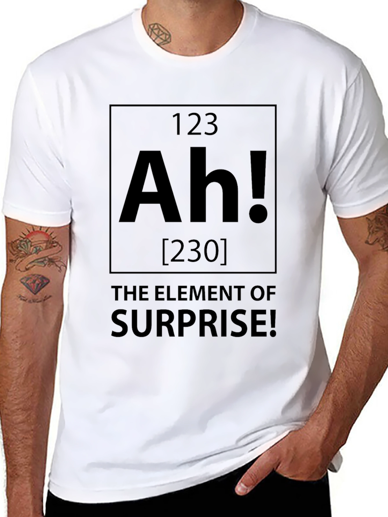 Ah! The Element of Surprise T-Shirt - Black