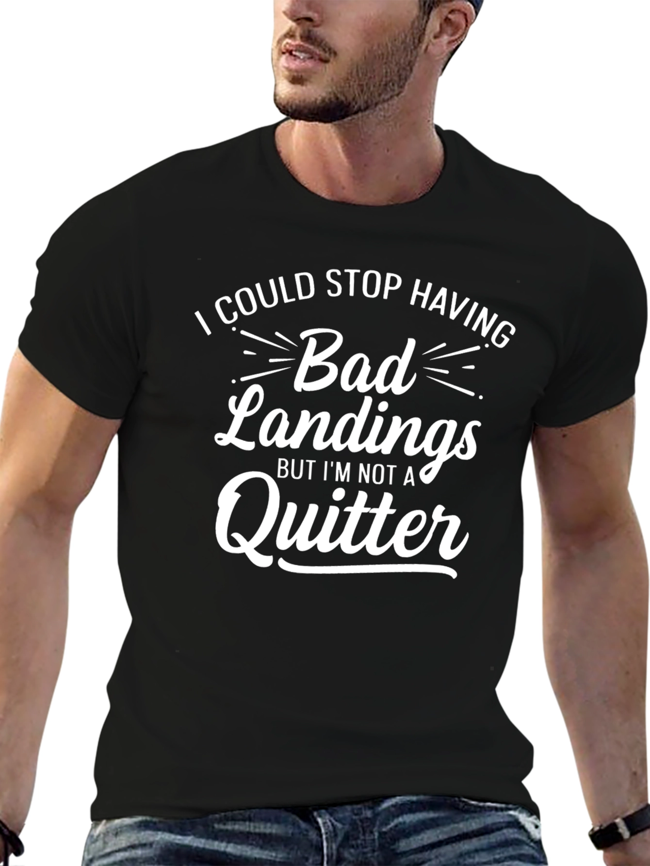 Bad Landings T-Shirt - Funny Graphic Tee