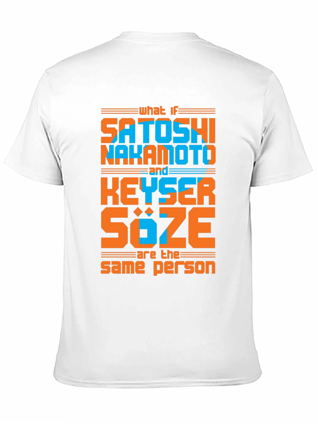 Satoshi Nakamoto & Keyser Soze Conspiracy T-Shirt