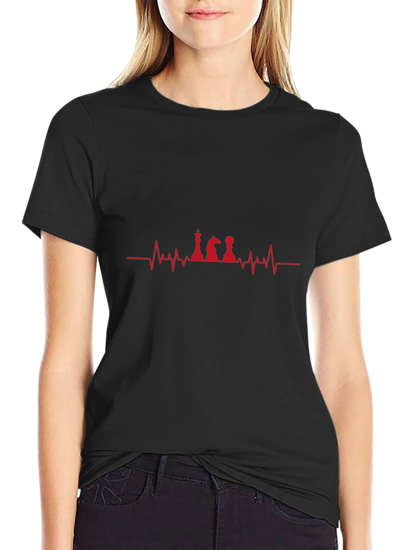 Chess Heartbeat T-Shirt - Game Lover Tee