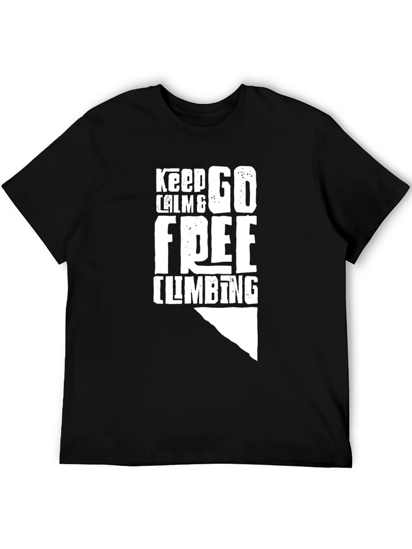 Keep Calm and Go Free Climbing Black T-Shirt