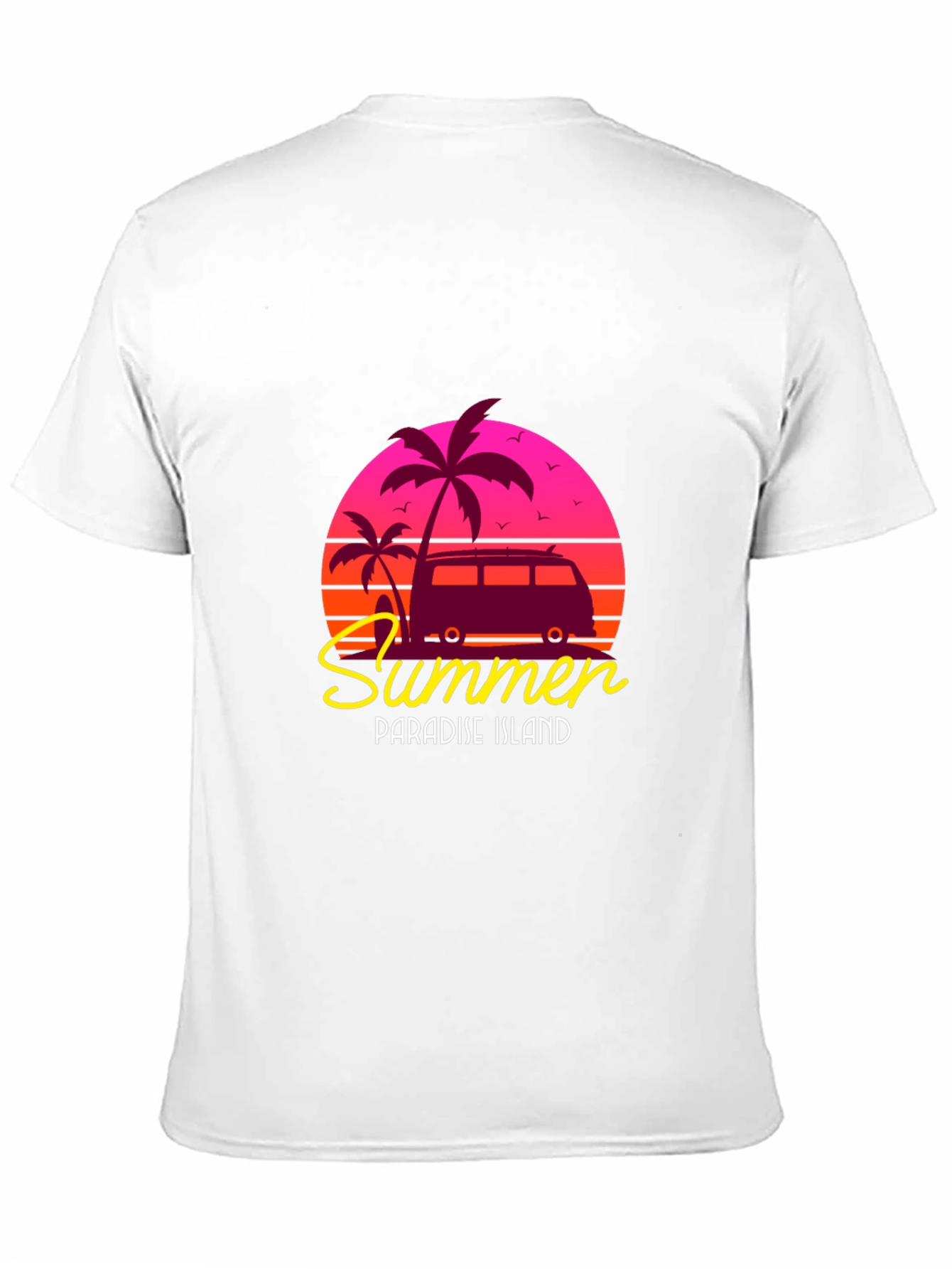 Summer Paradise Island Graphic Tee