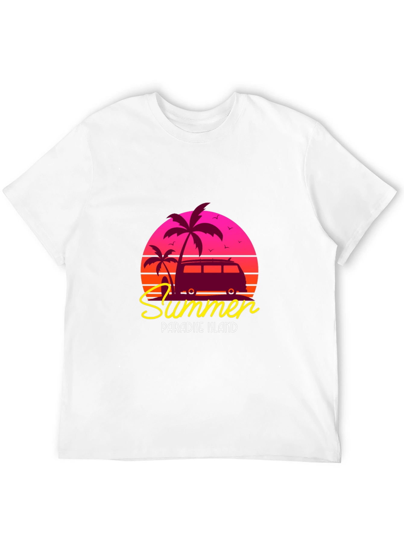 Summer Paradise Island Graphic Tee