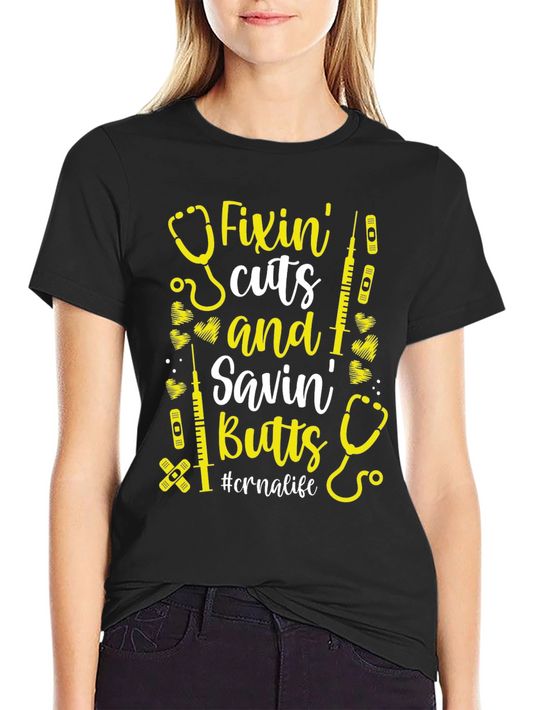 Fixin Cuts & Savin Butts T-Shirt