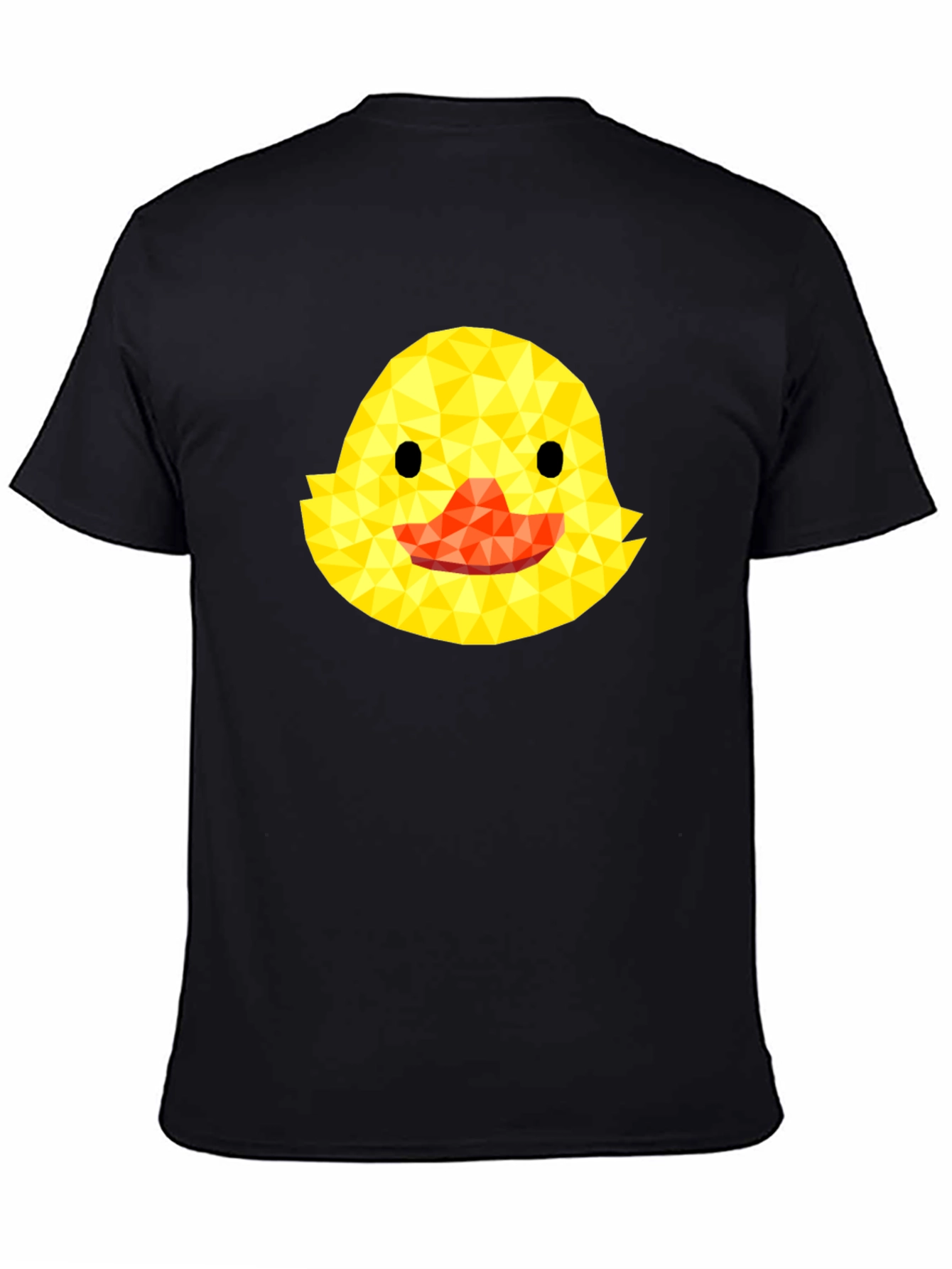 Geometric Duckling Black T-Shirt