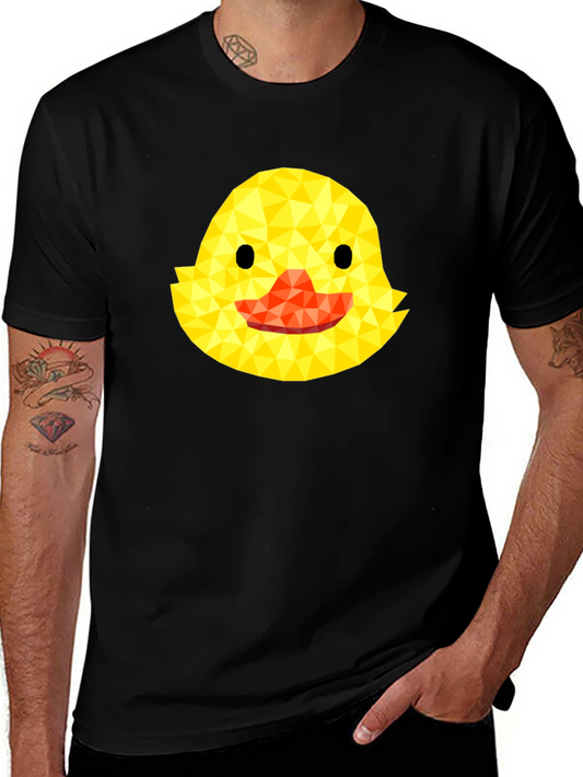 Geometric Duckling Black T-Shirt