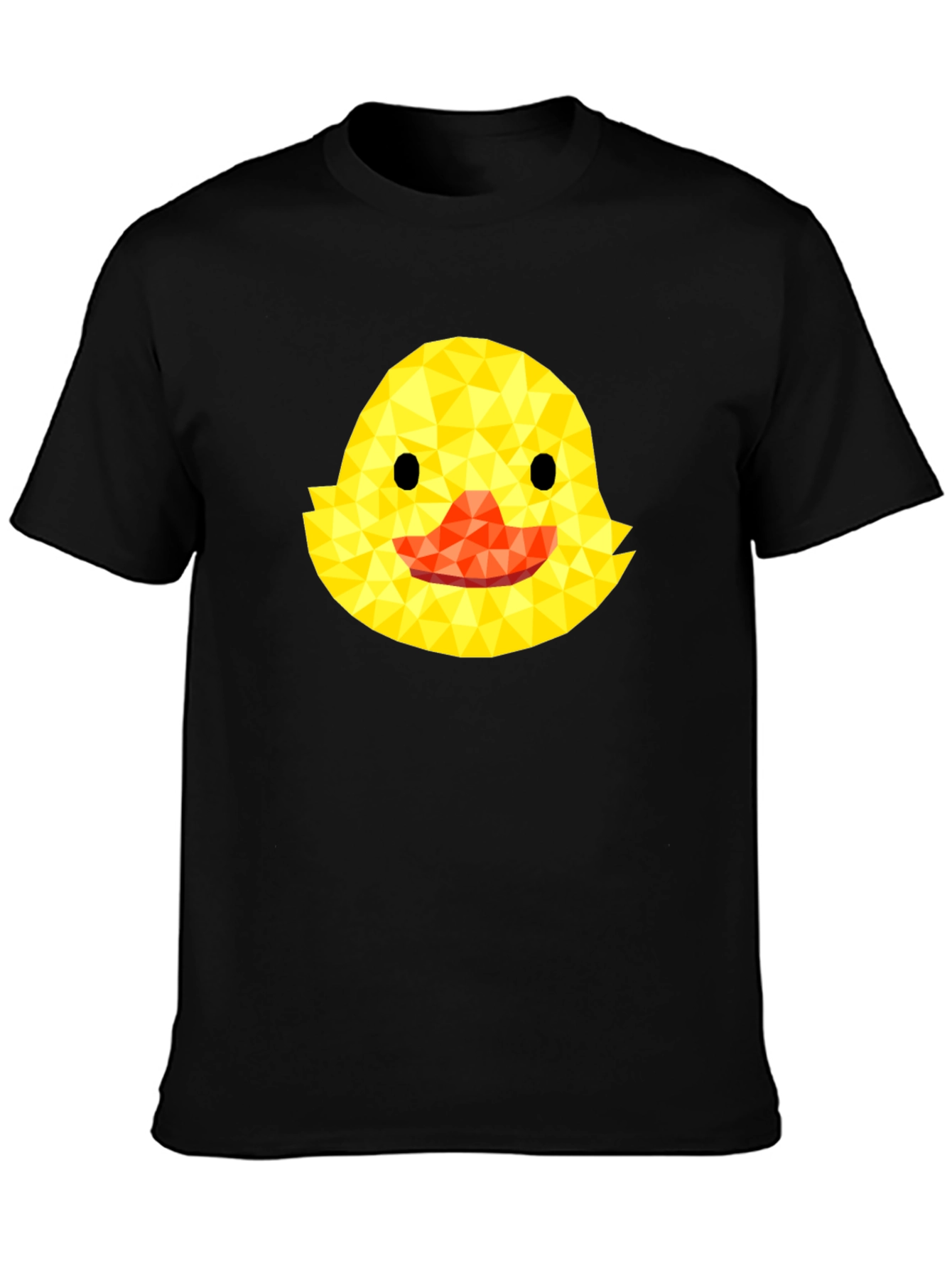 Geometric Duckling Black T-Shirt