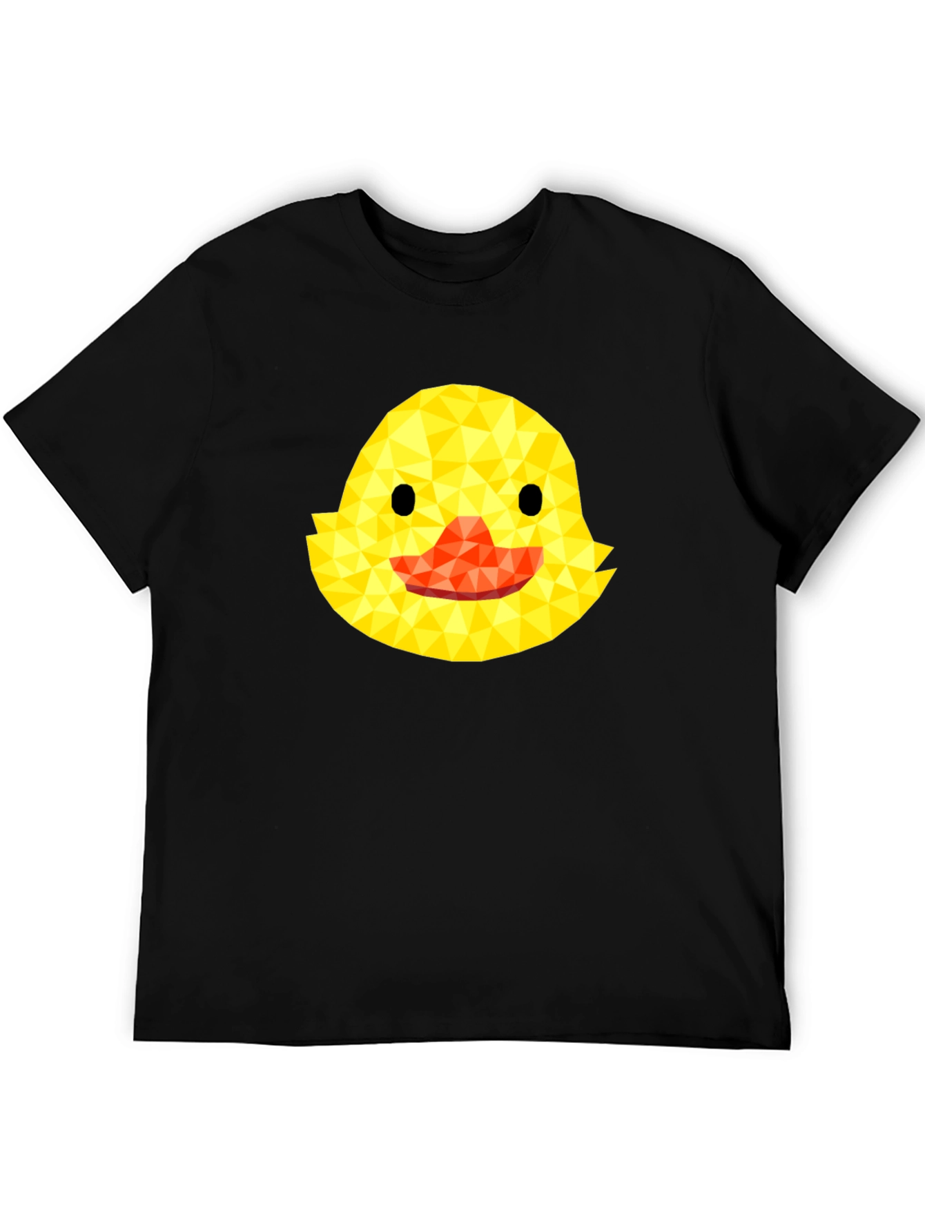 Geometric Duckling Black T-Shirt