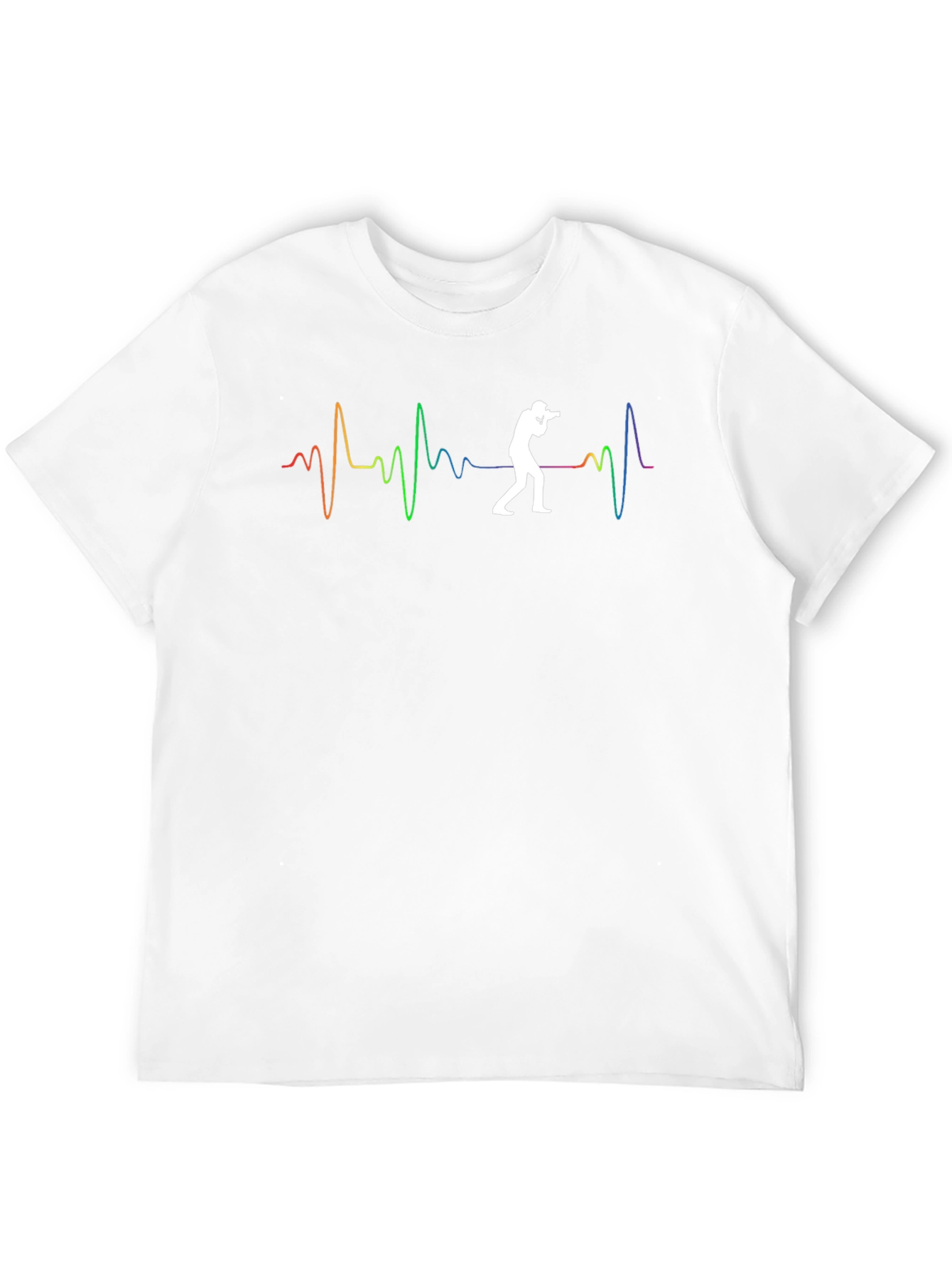 Photographer Heartbeat Graphic Tee - Black