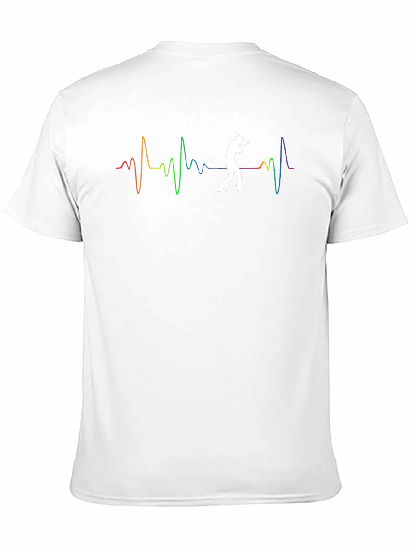 Photographer Heartbeat Graphic Tee - Black