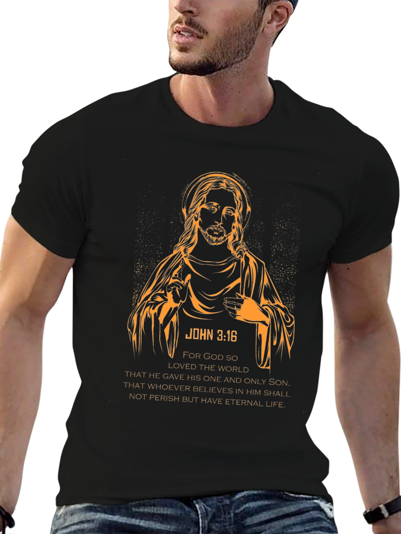 John 3:16 Graphic T-Shirt - Religious Christian Apparel