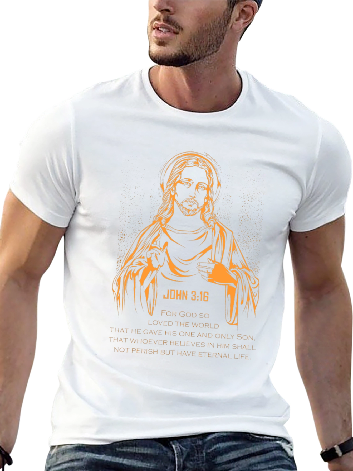 John 3:16 Graphic T-Shirt - Religious Christian Apparel