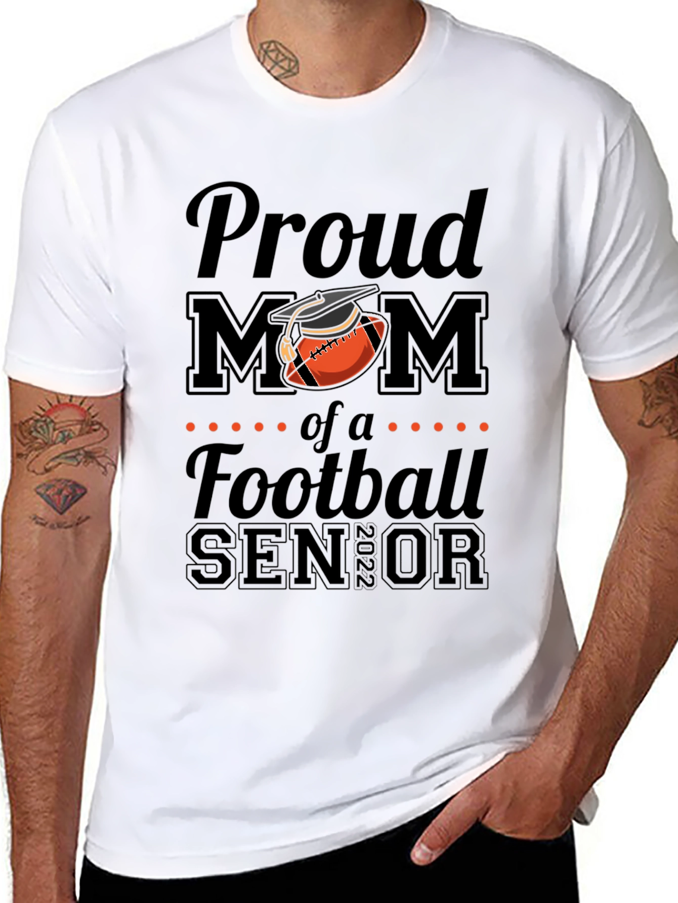 Proud Mom of a Football Senior T-Shirt