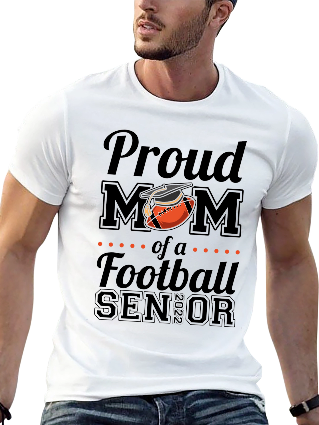 Proud Mom of a Football Senior T-Shirt