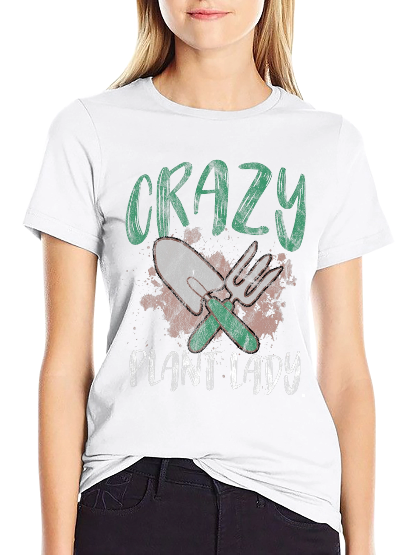 Crazy Plant Lady Graphic T-Shirt - Gardening Gift