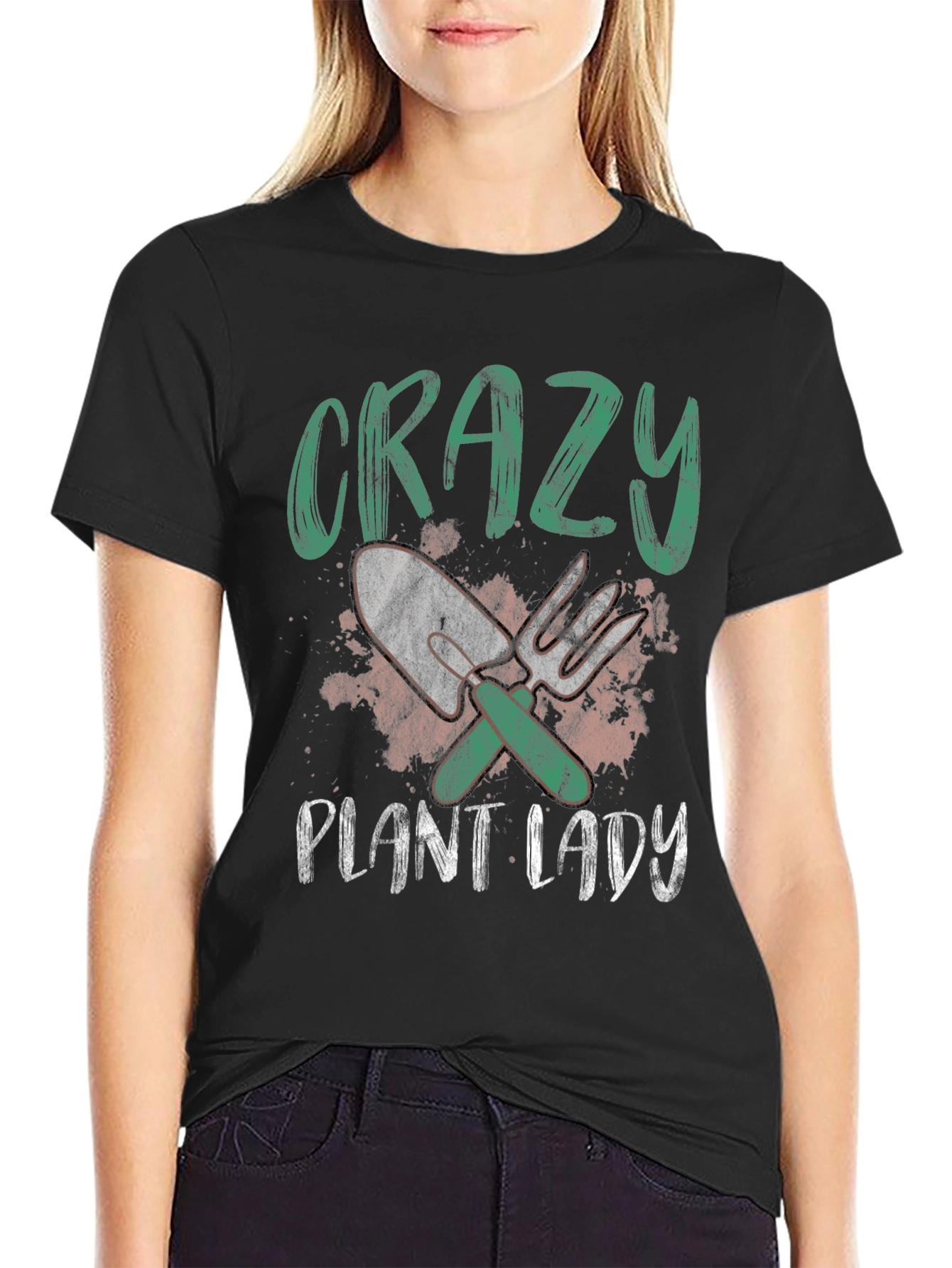 Crazy Plant Lady Graphic T-Shirt - Gardening Gift