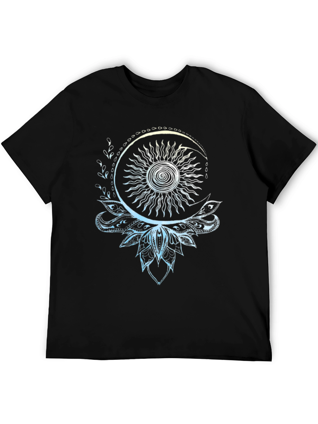 Celestial Sun and Moon Lotus T-Shirt