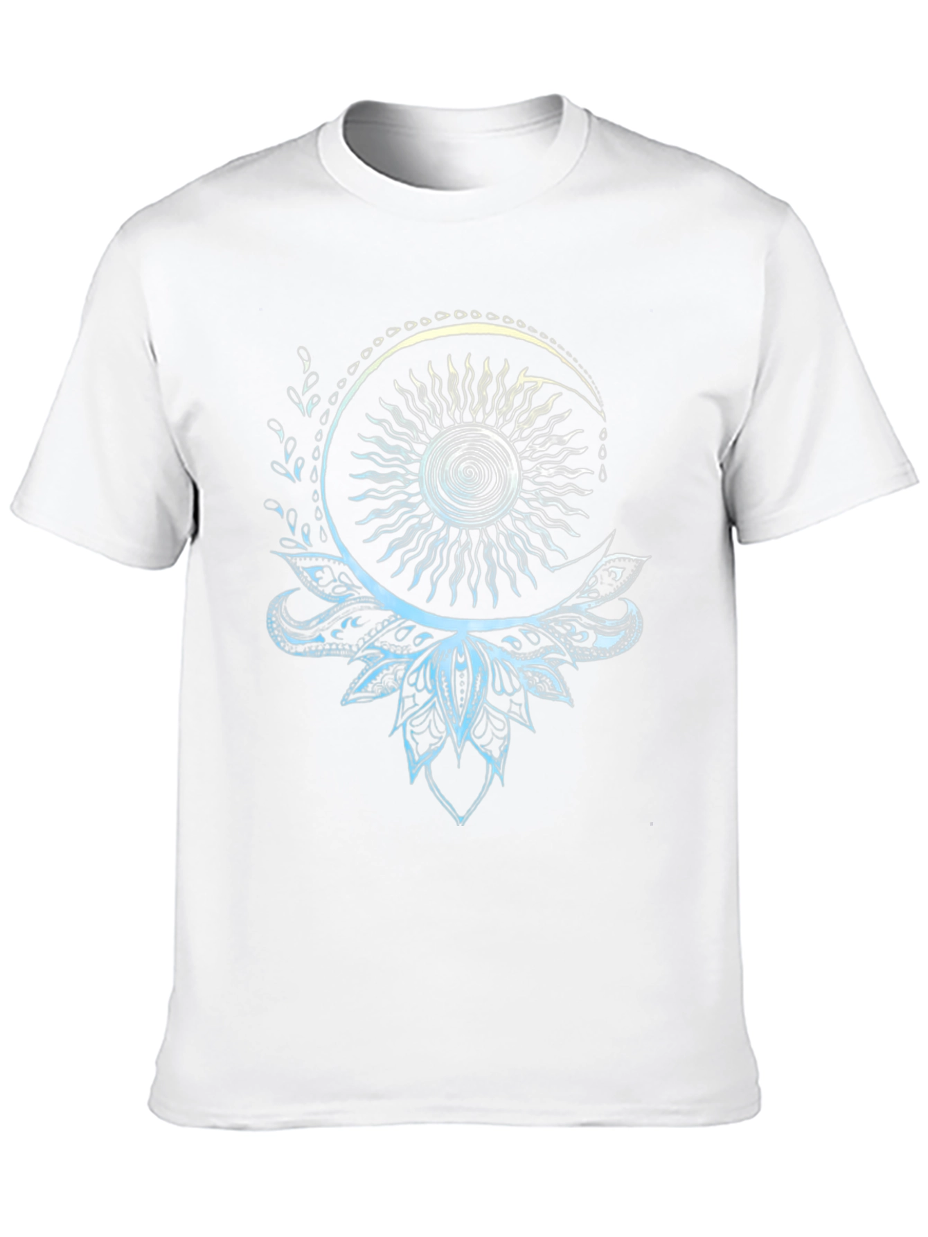 Celestial Sun and Moon Lotus T-Shirt