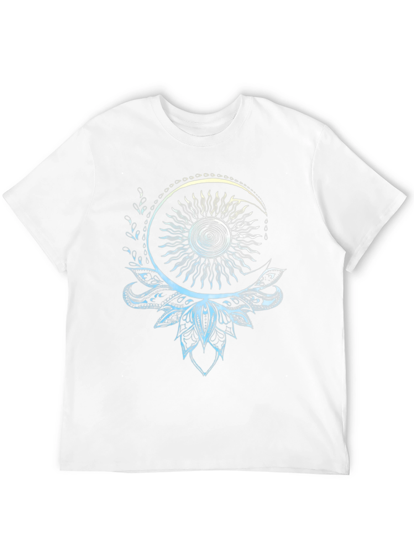 Celestial Sun and Moon Lotus T-Shirt