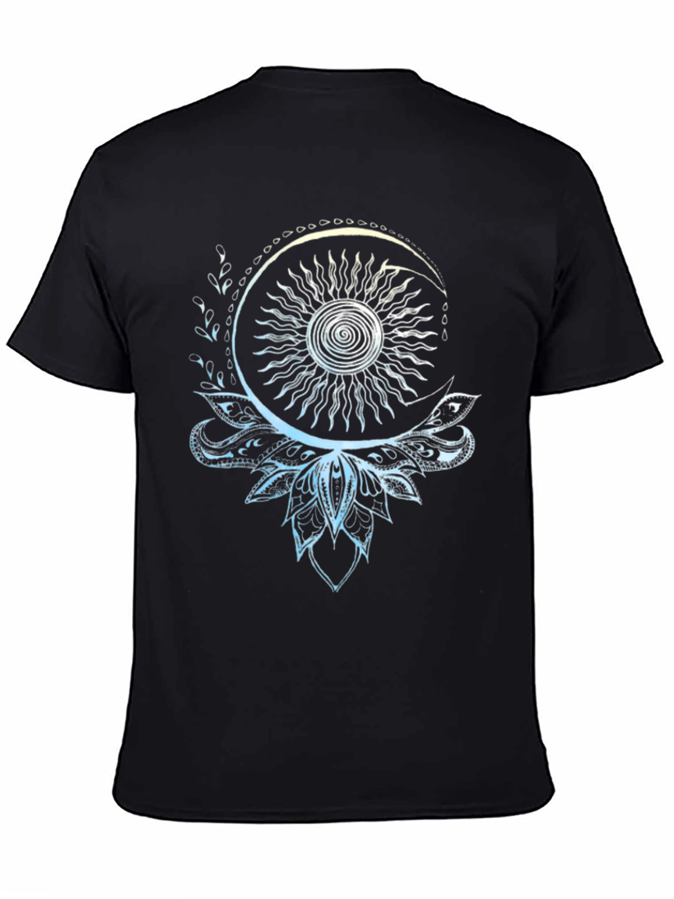Celestial Sun and Moon Lotus T-Shirt