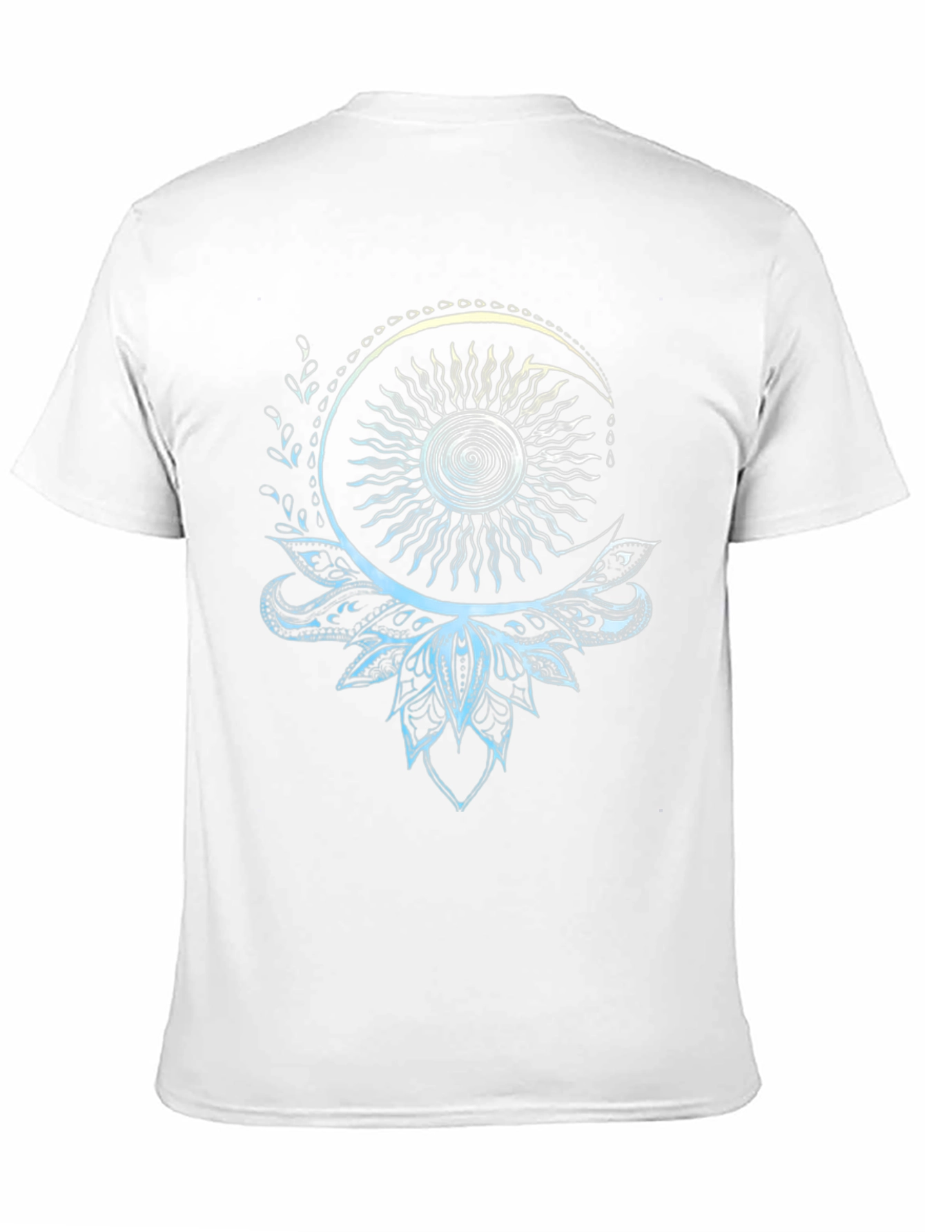Celestial Sun and Moon Lotus T-Shirt