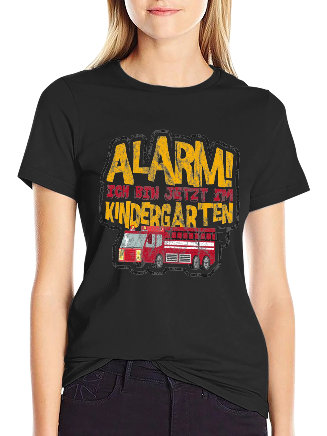 Alarm! Kindergarten T-Shirt - Fire Truck Design