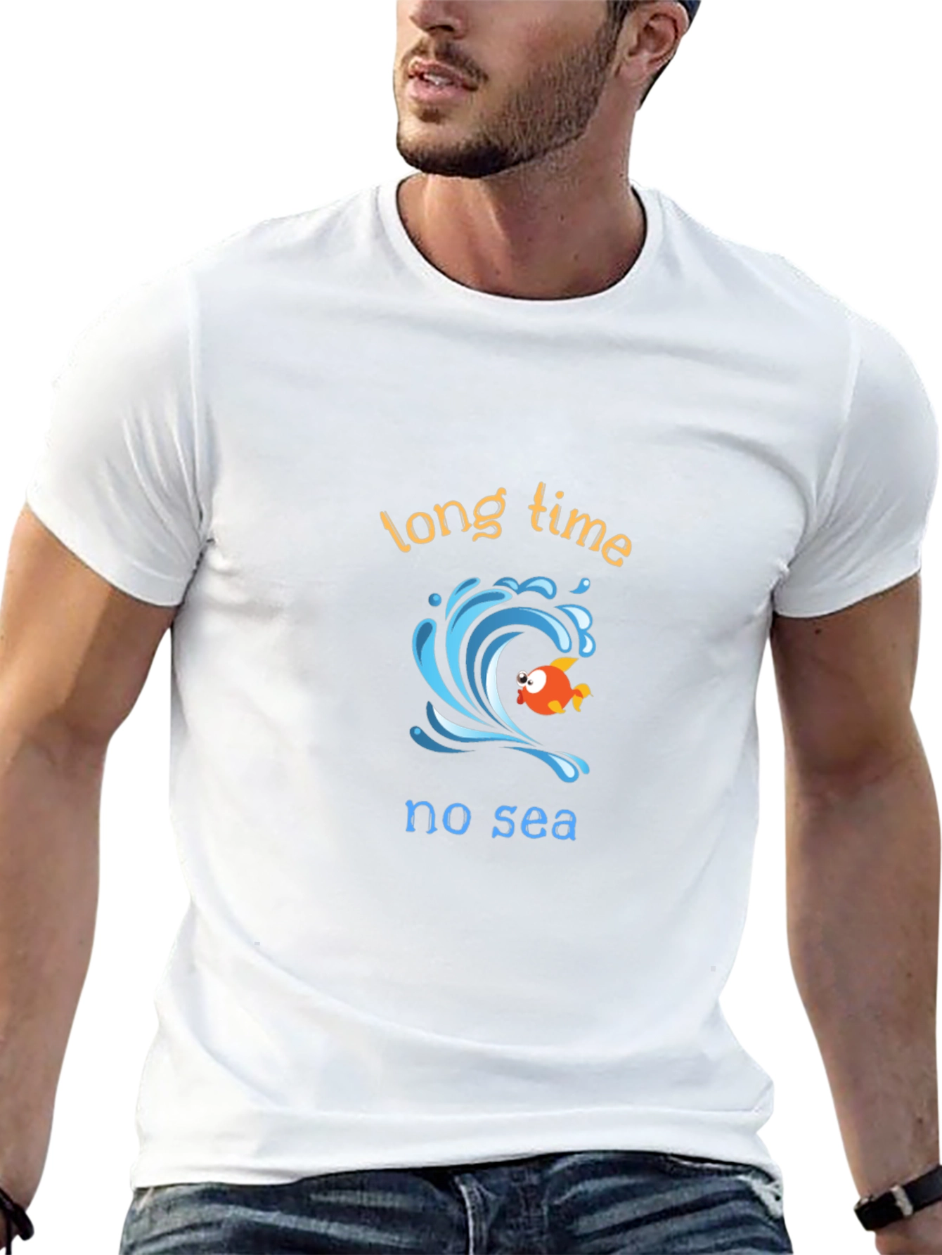 Long Time No Sea Graphic T-Shirt