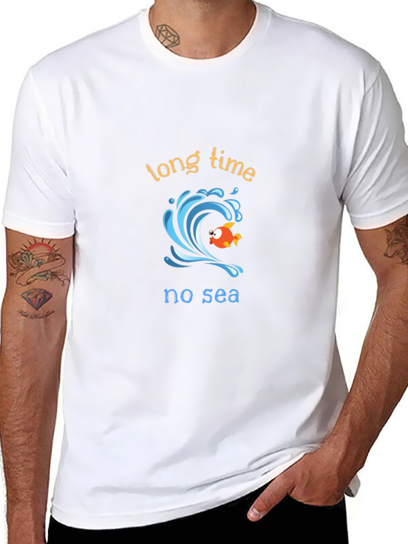 Long Time No Sea Graphic T-Shirt