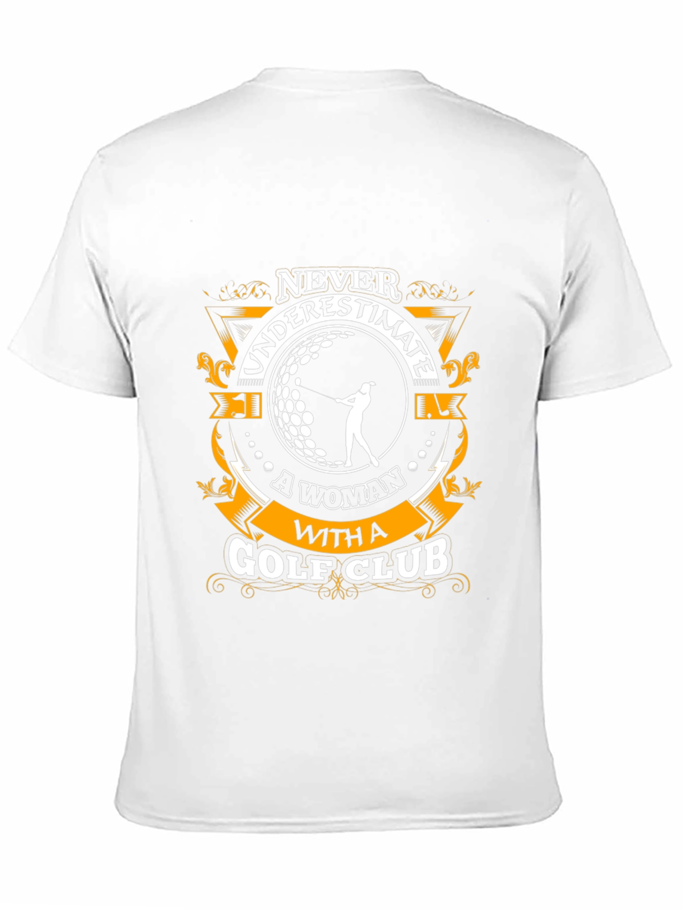 Never Underestimate a Woman Golf Club Graphic Tee