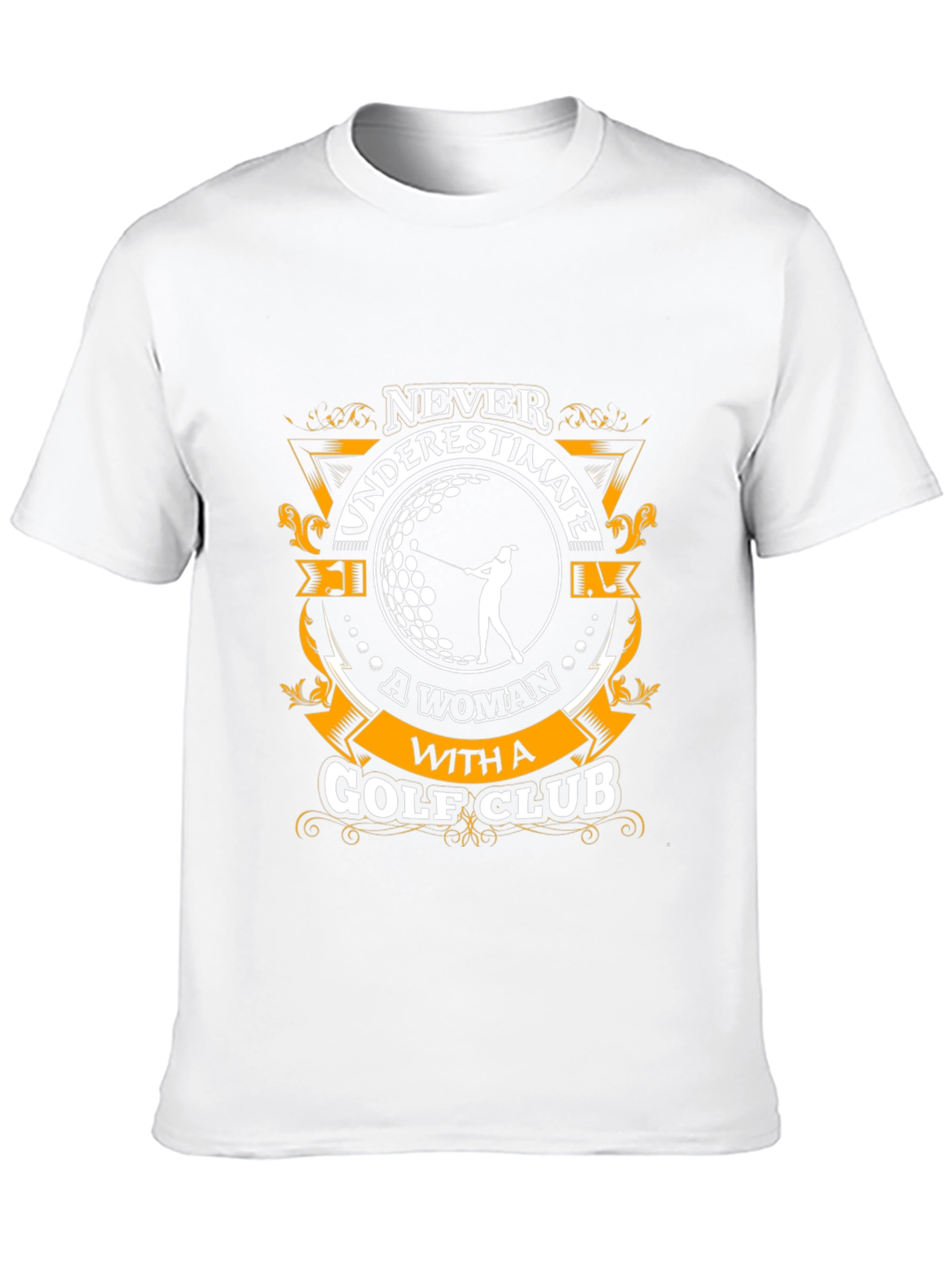 Never Underestimate a Woman Golf Club Graphic Tee