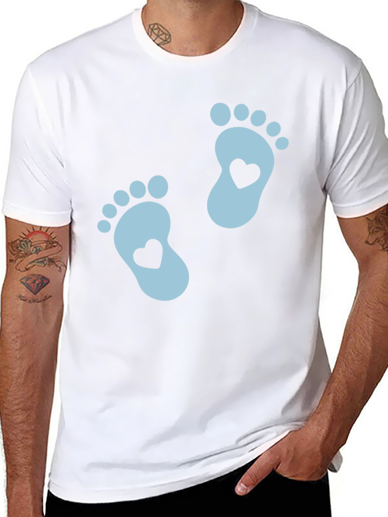 Baby Feet Heartbeat Graphic Tee