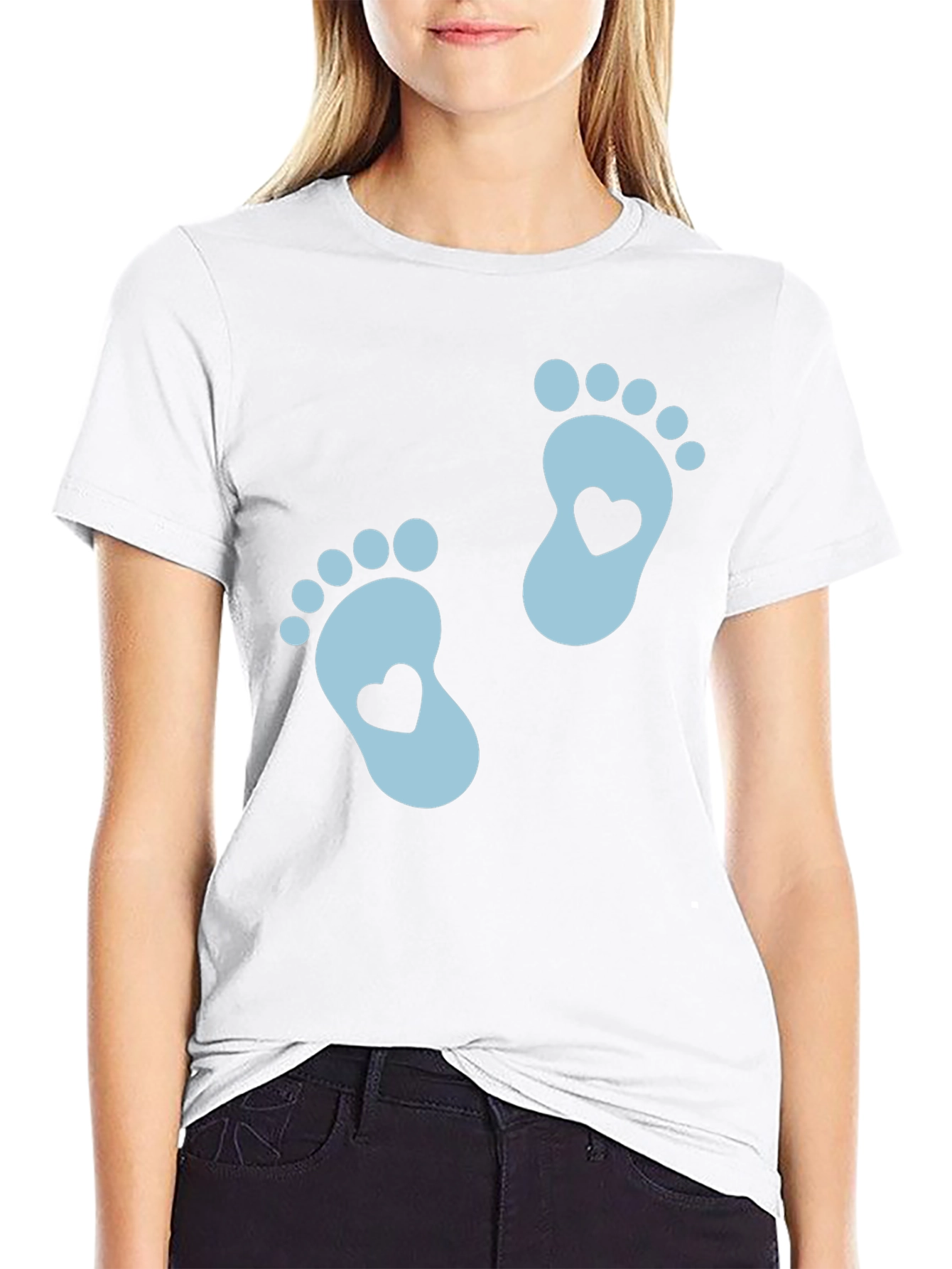 Baby Feet Heartbeat Graphic Tee
