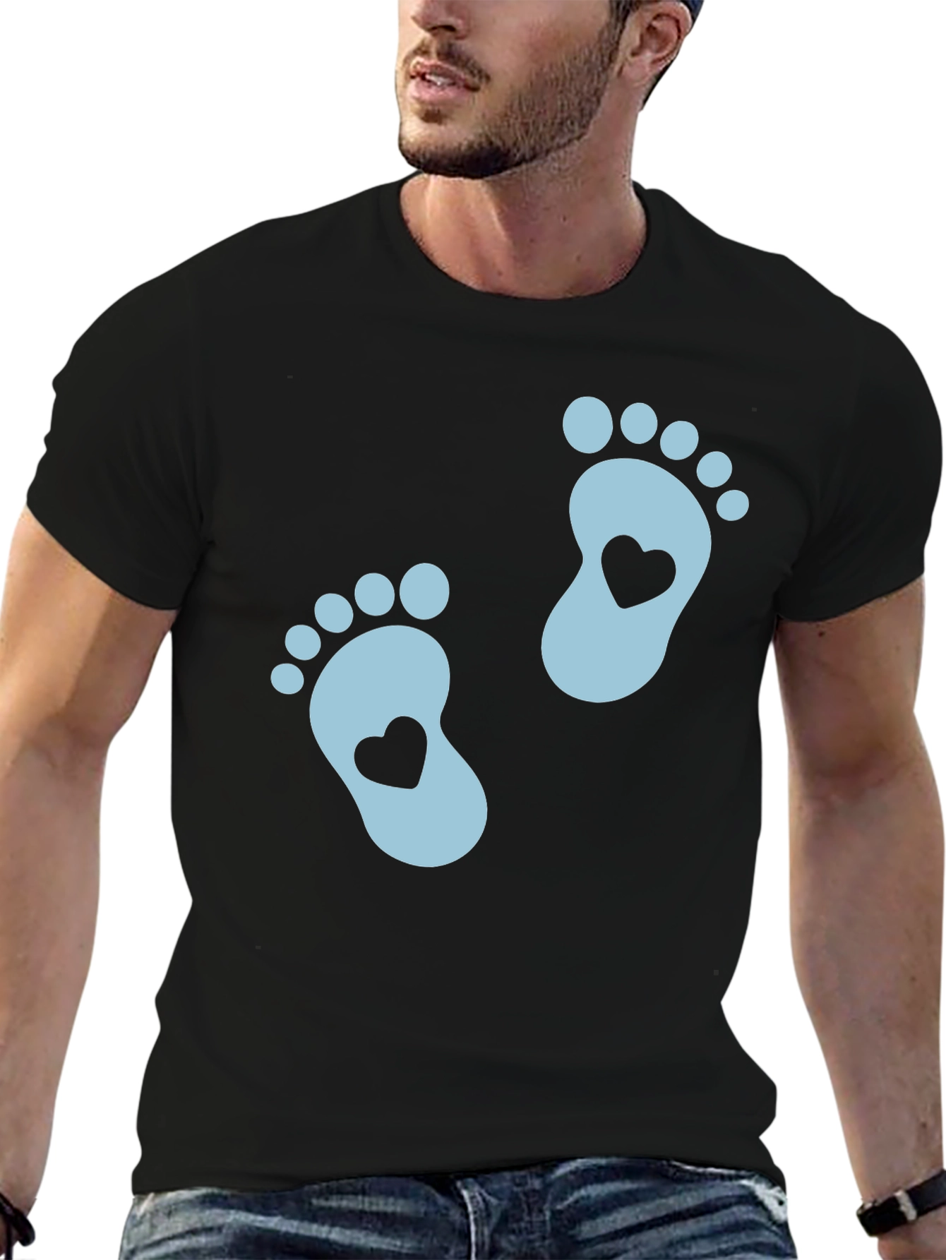 Baby Feet Heartbeat Graphic Tee
