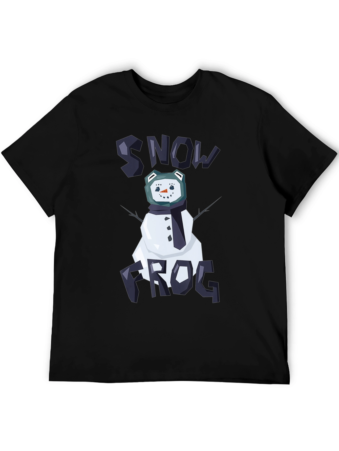 Snow Frog Graphic Tee - Funny Winter T-Shirt
