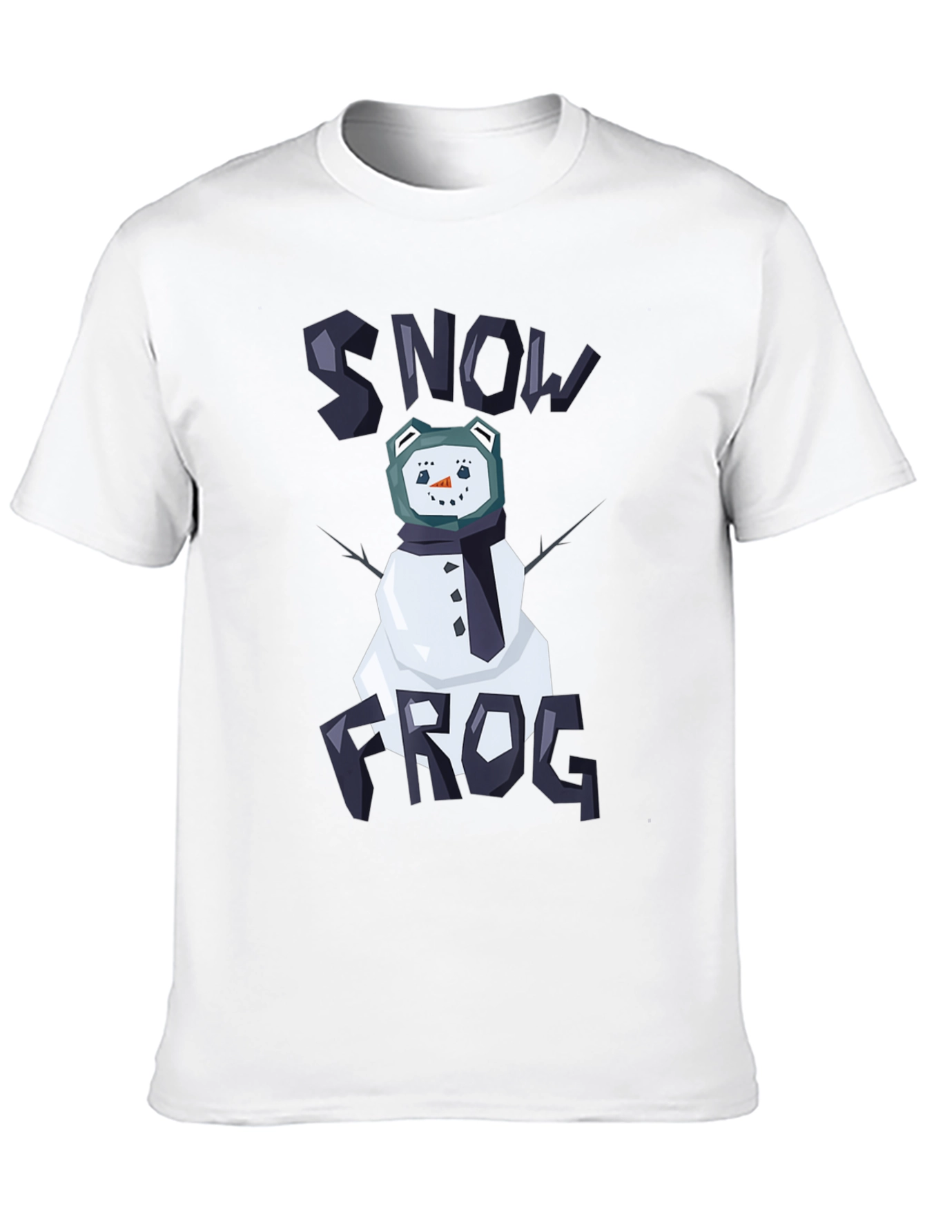Snow Frog Graphic Tee - Funny Winter T-Shirt