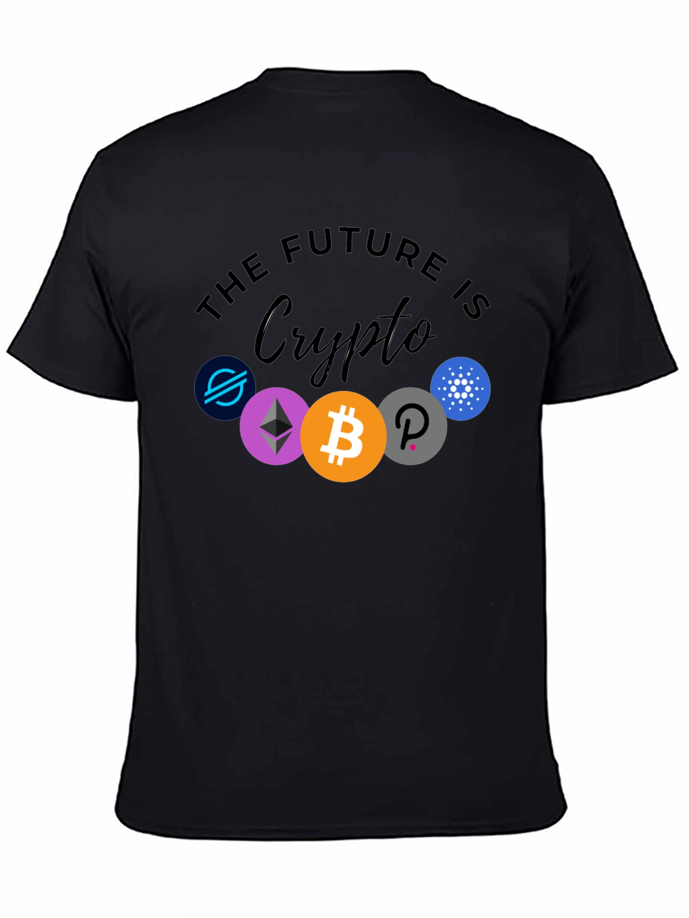 The Future is Crypto Black Graphic Tee