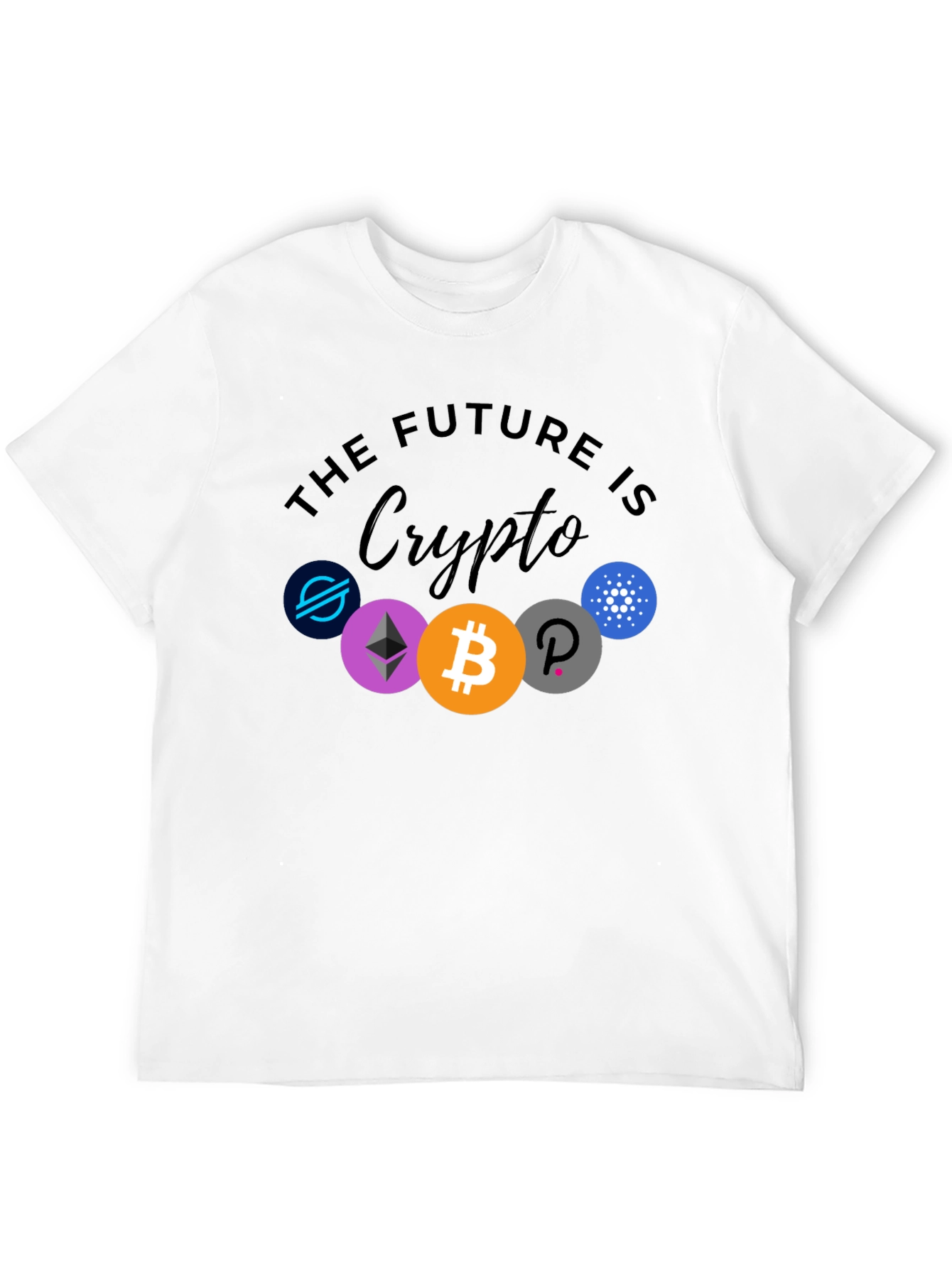 The Future is Crypto Black Graphic Tee