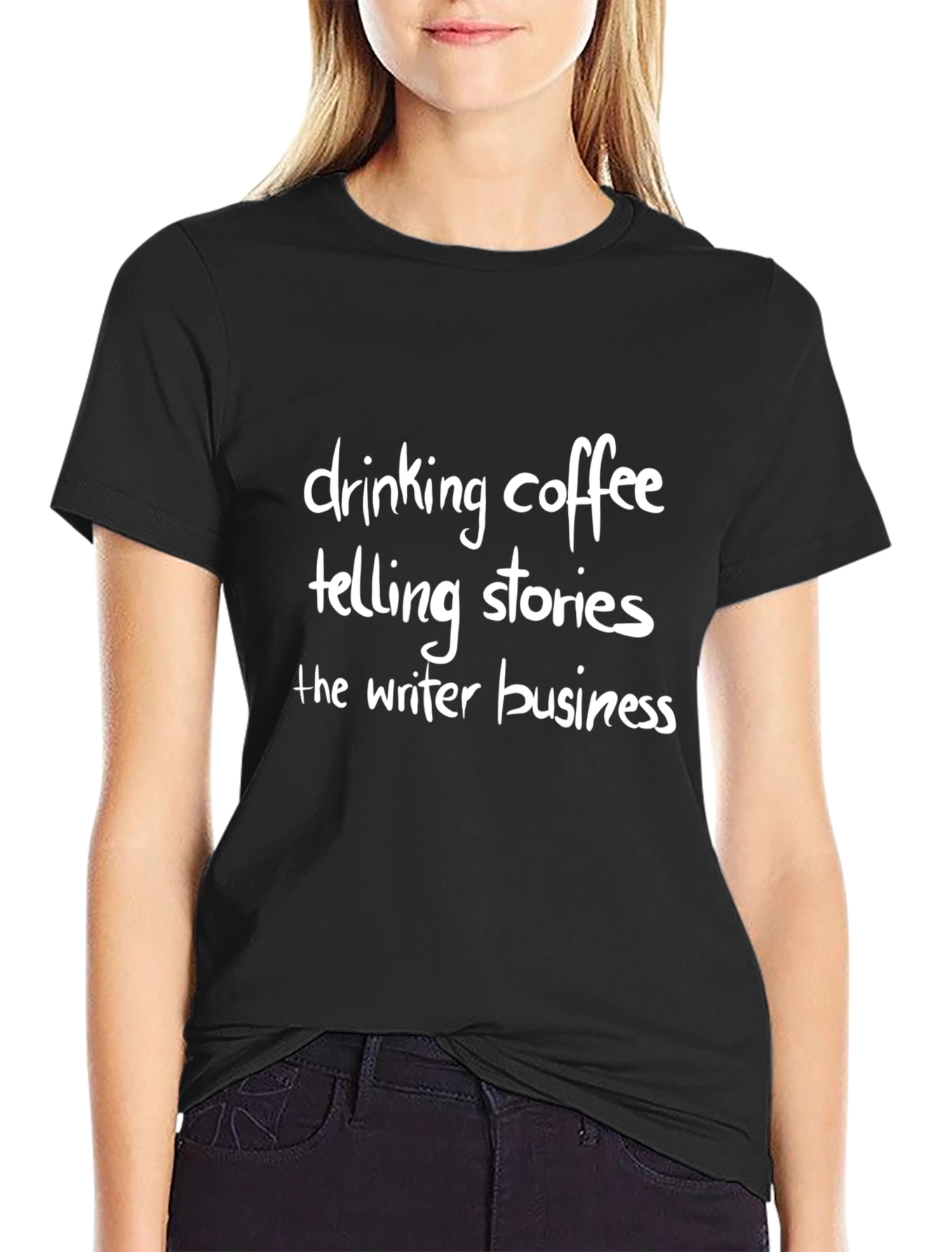 Writers Life T-Shirt: Coffee Stories Business
