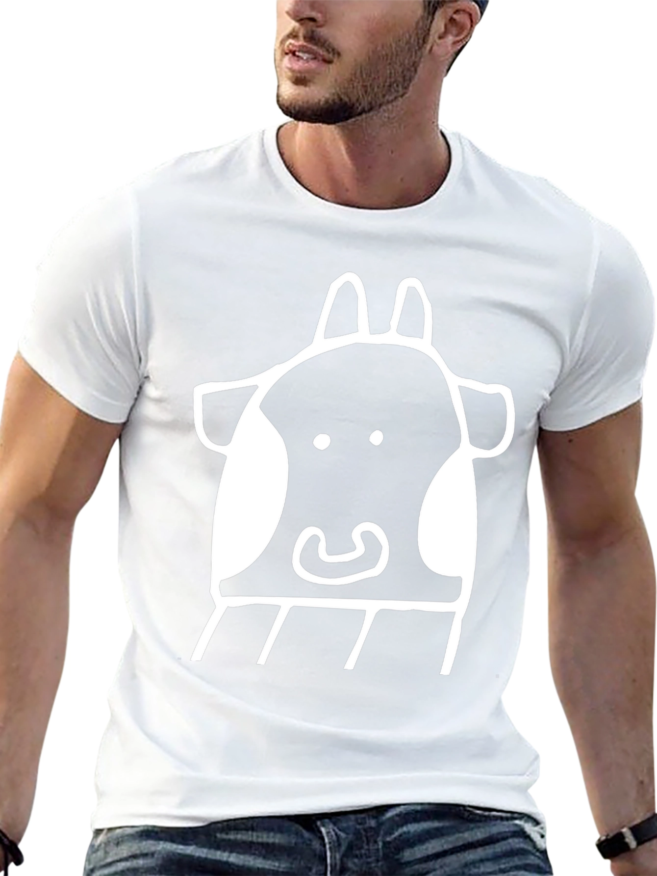 Cow Graphic Tee - Quirky Style Black T-Shirt