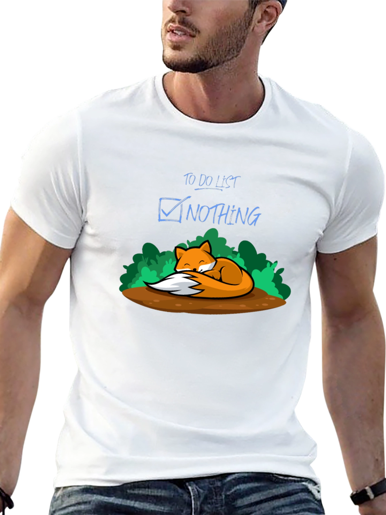 Chill Fox To-Do List Nothing T-Shirt