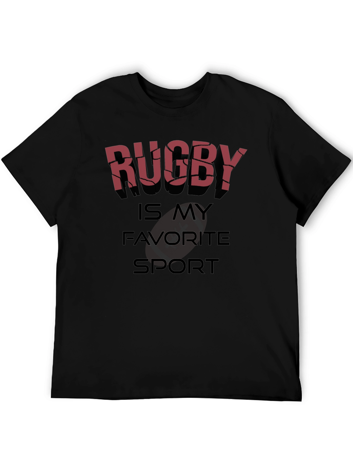 Rugby Is My Favorite Sport Graphic T-Shirt