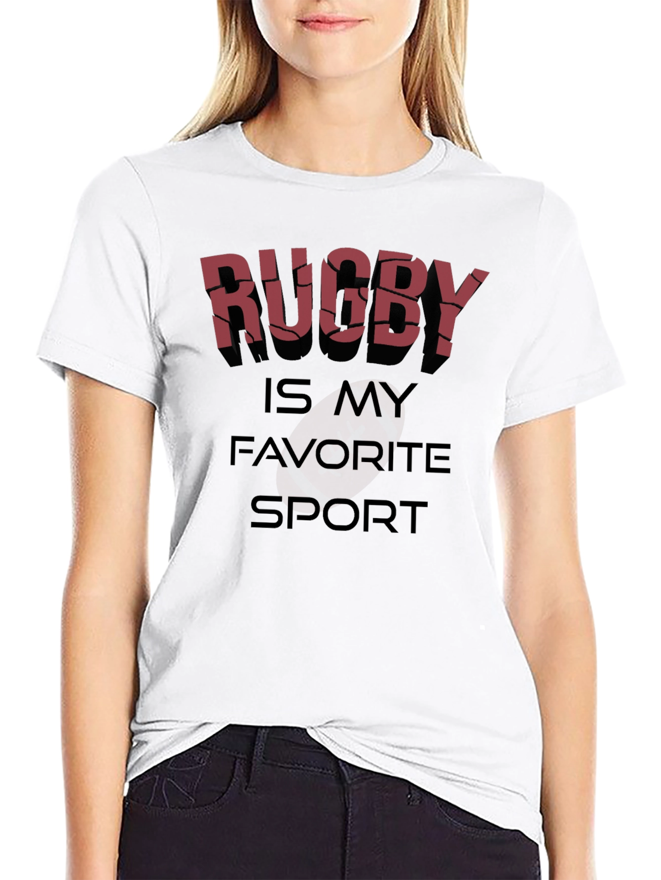 Rugby Is My Favorite Sport Graphic T-Shirt