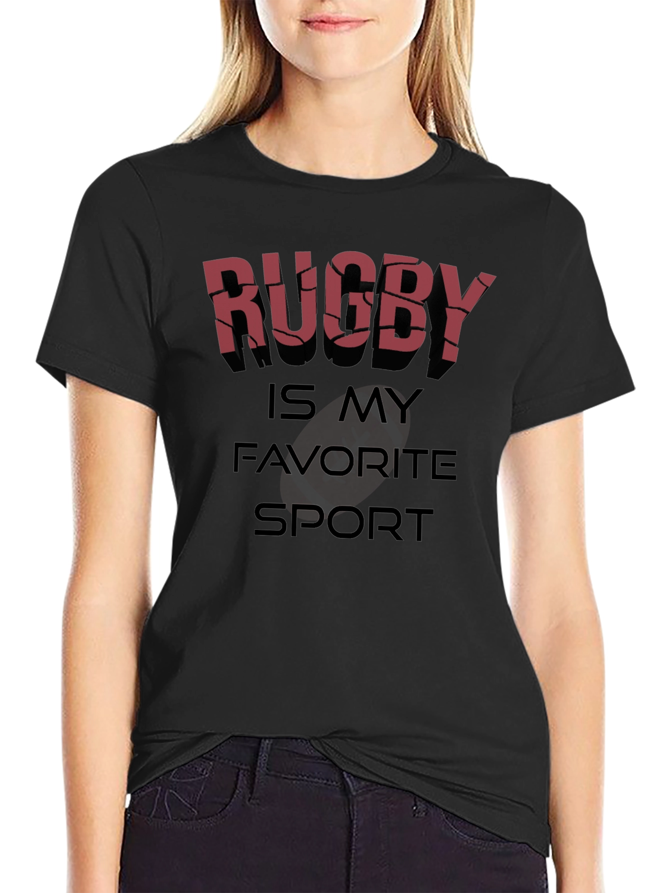 Rugby Is My Favorite Sport Graphic T-Shirt