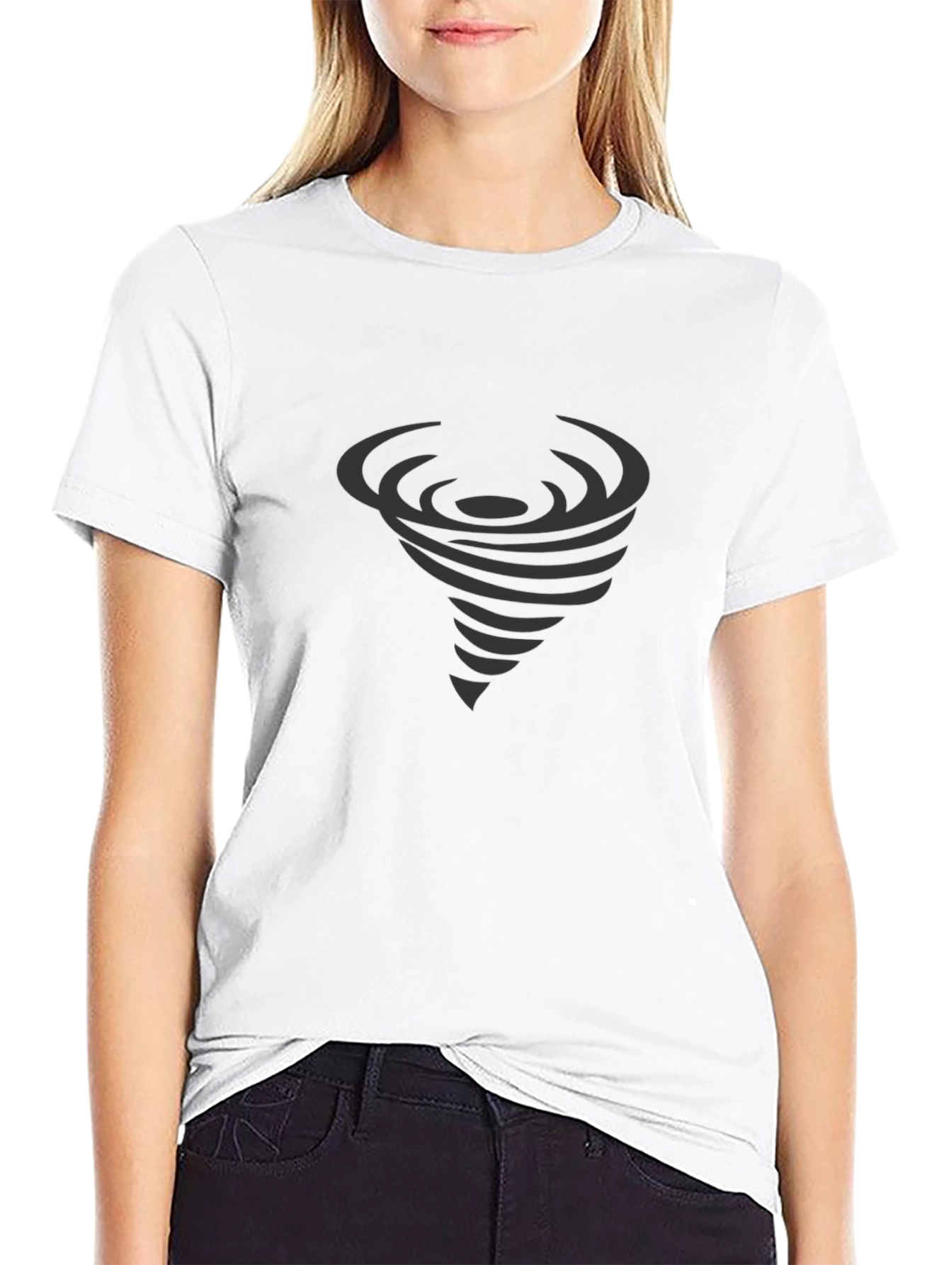 Tornado Graphic Tee - Stylish Mens Black T-Shirt