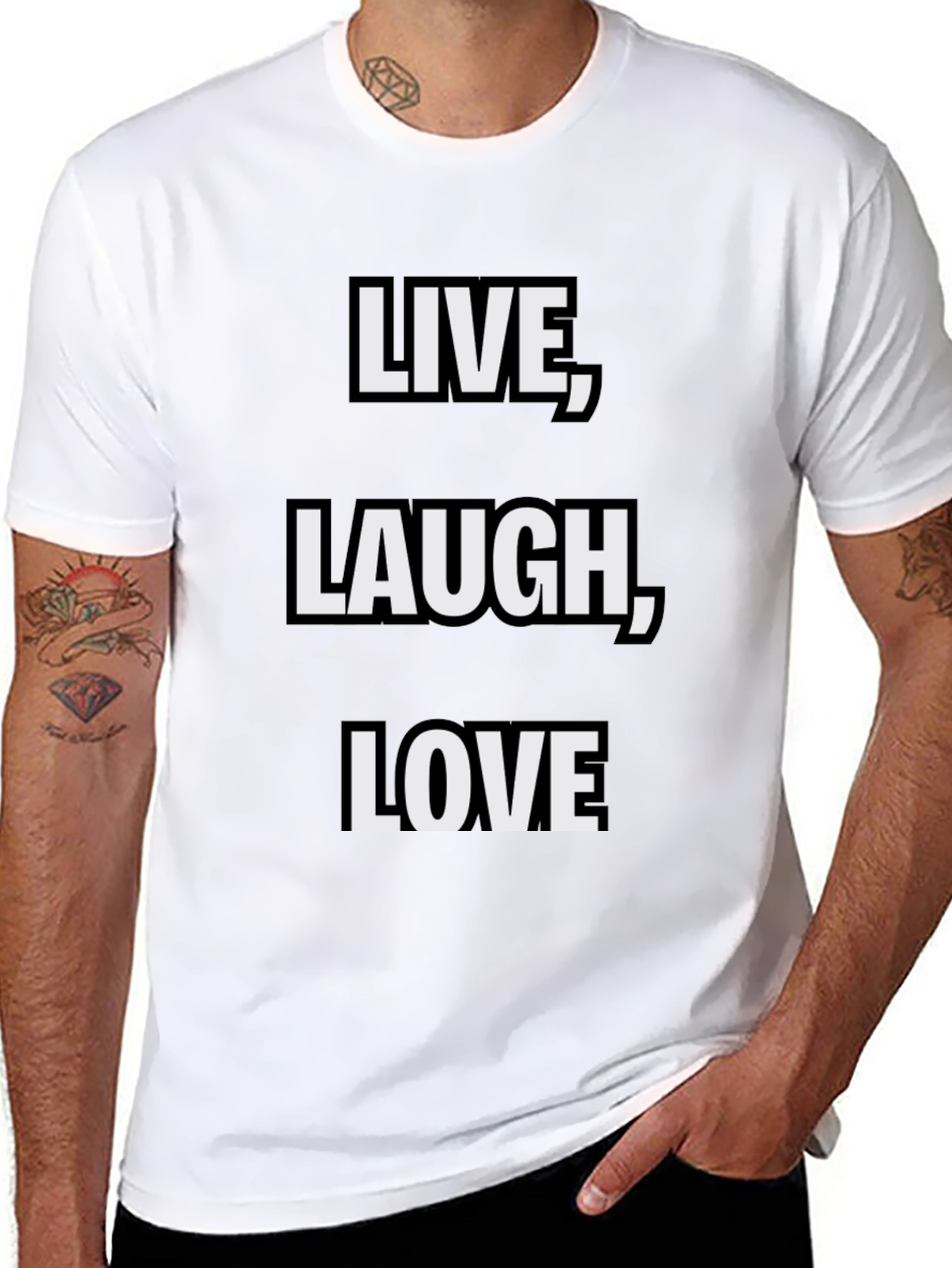 Live Laugh Love Graphic T-Shirt