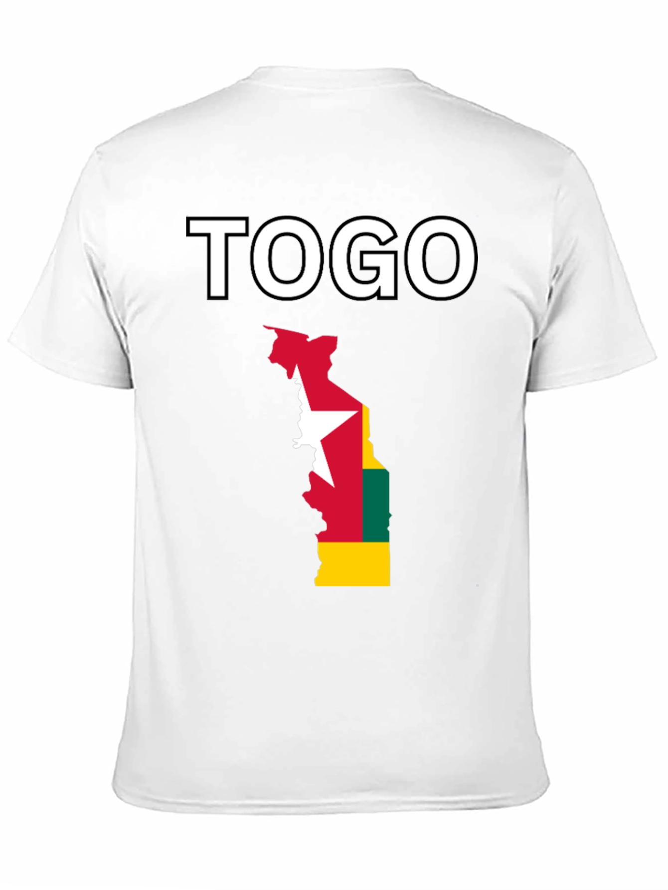 Togo Flag T-Shirt - Black Cotton Tee